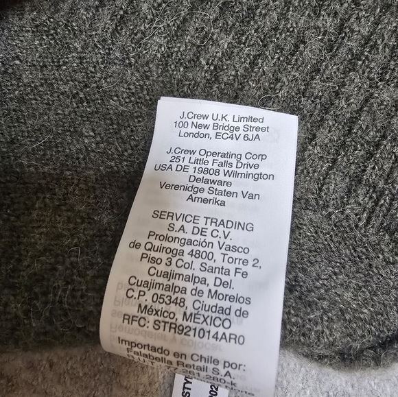 Madewell 30% Merino Wool 10% Alpaca Colorblock Crewneck Sweater Sz XS - Picture 7 of 10